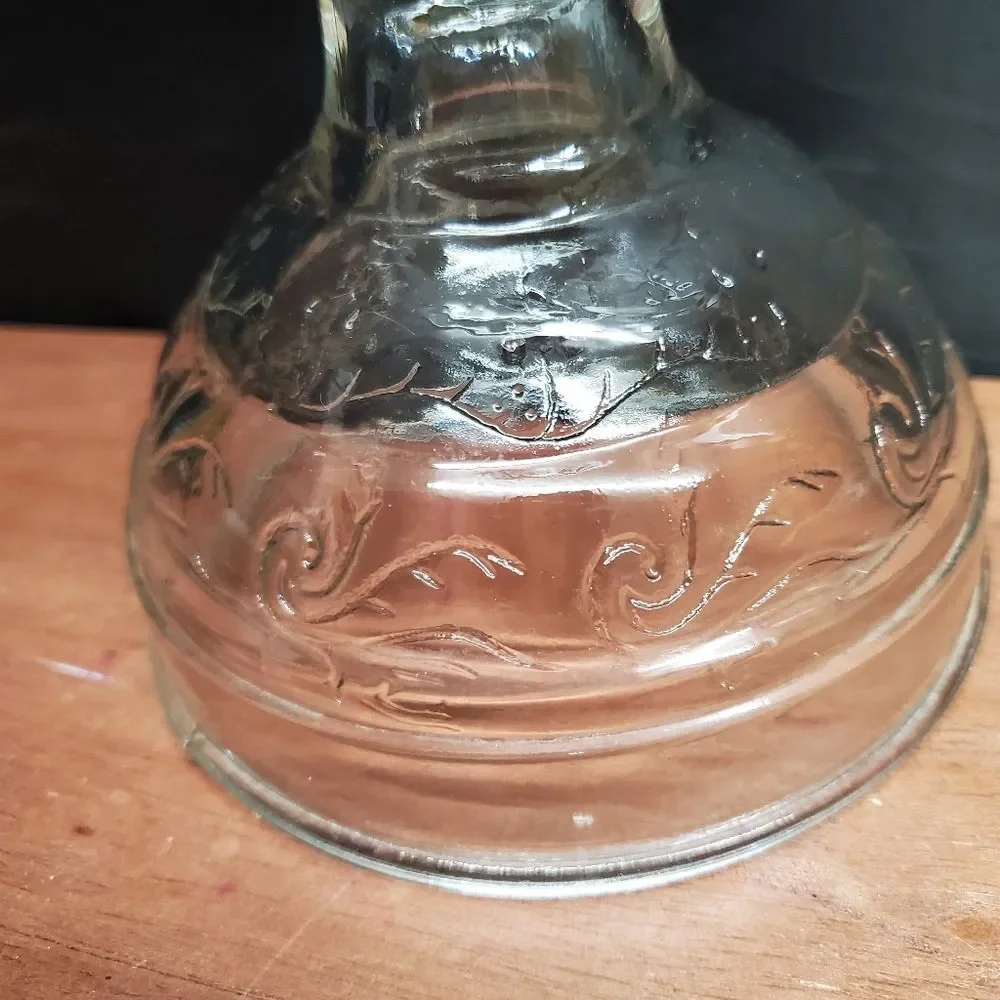 Vintage Lamplight Farms Clear Glass Hurricane Oil Lamp New Wick